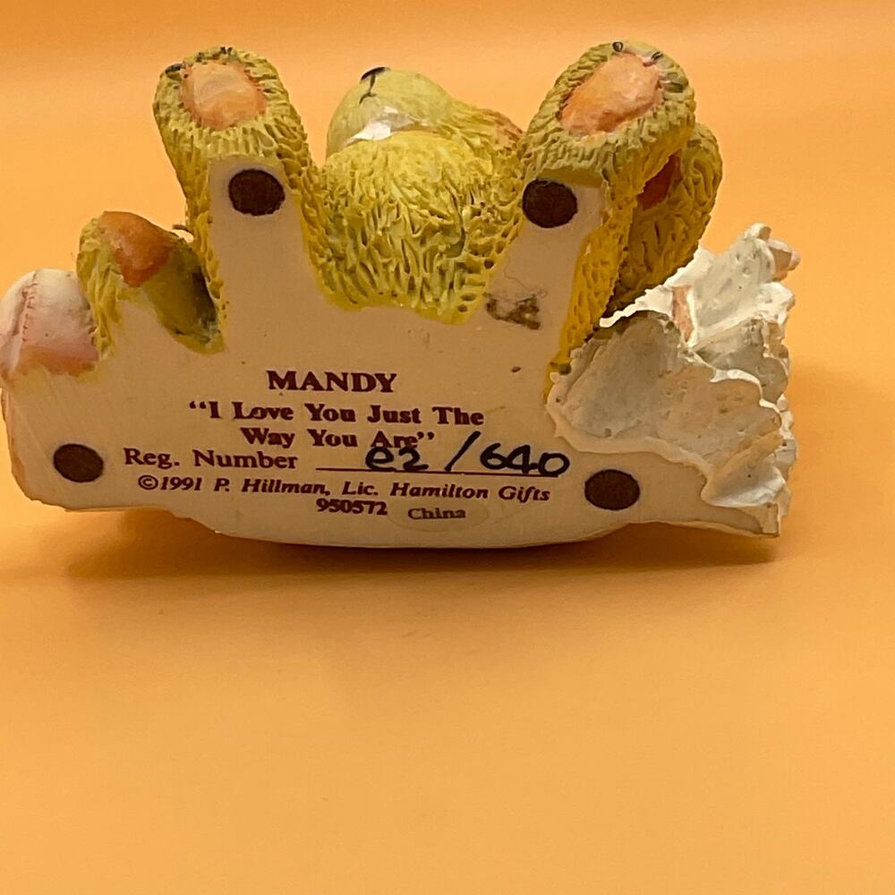 Cherished Teddies Mandy 1991 I Love You Just The Way You Are Hamilton Gifts - Picture 7 of 7